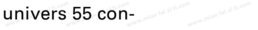 univers 55 con字体转换